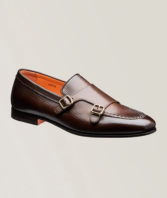 Carlos Cross Hatch Double Monkstraps