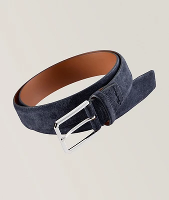 Square Buckle Adjustable Leather Belt