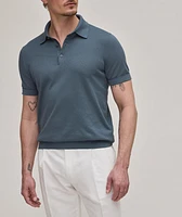 Textured Sea Island Cotton Polo