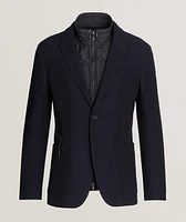 High Performance Jersey Wool-Blend Down Jacket