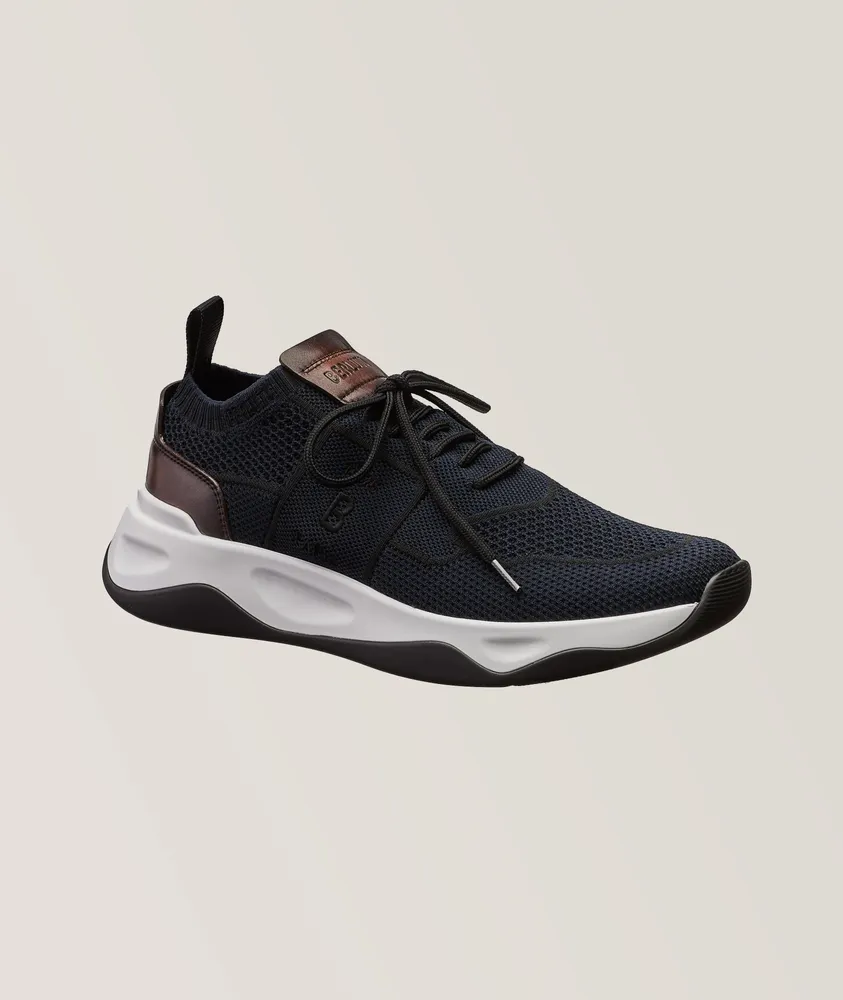 Shadow Knit & Leather Sneakers