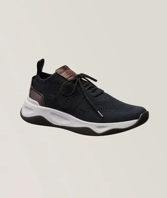 Shadow Knit & Leather Sneakers