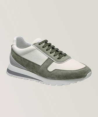 Pebbled Leather Trainers