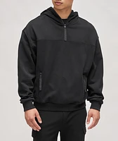 Cotton Quarter-Zip Hooded Sweater