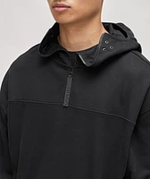 Cotton Quarter-Zip Hooded Sweater