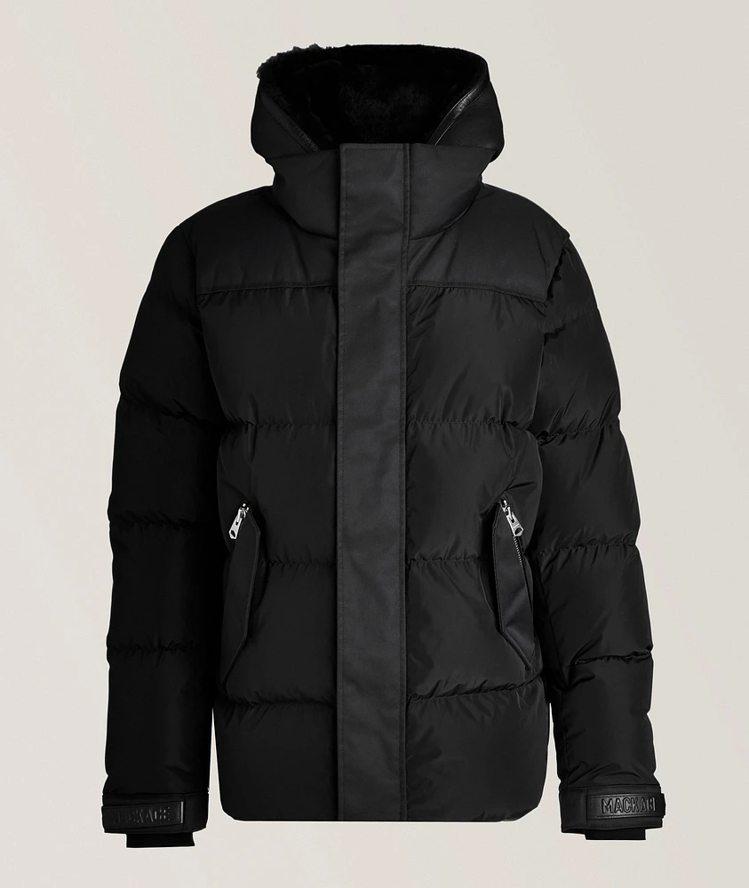 Riley Removable Bib Shearling Jacket