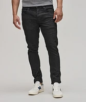 P001 Stretch-Cotton Oil 3D Resin Jeans