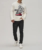 P001 Stretch-Cotton Oil 3D Resin Jeans