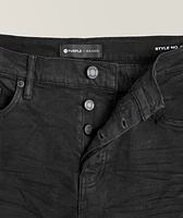 P001 Stretch-Cotton Oil 3D Resin Jeans