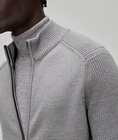 Wool-Blend Full-Zip Sweater