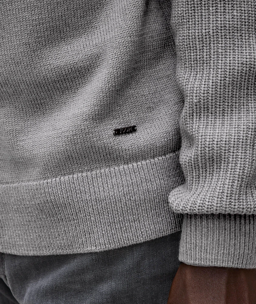 Wool-Blend Full-Zip Sweater