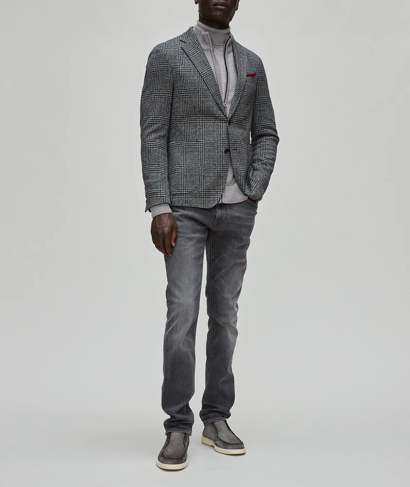 Wool-Blend Full-Zip Sweater