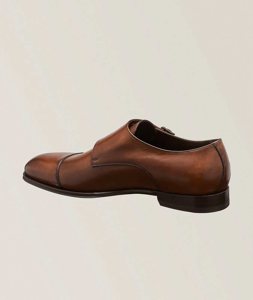 Addison Burnished Double Monkstraps