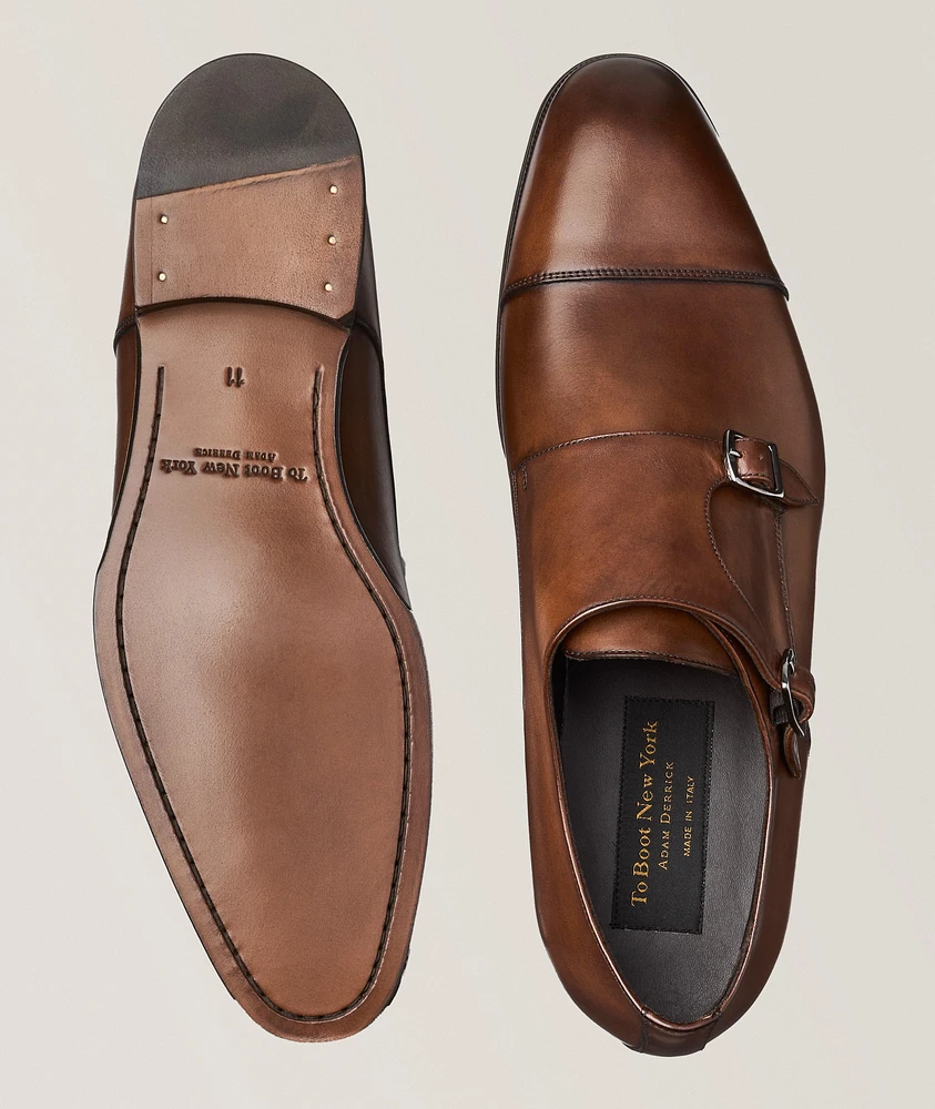 Addison Burnished Double Monkstraps