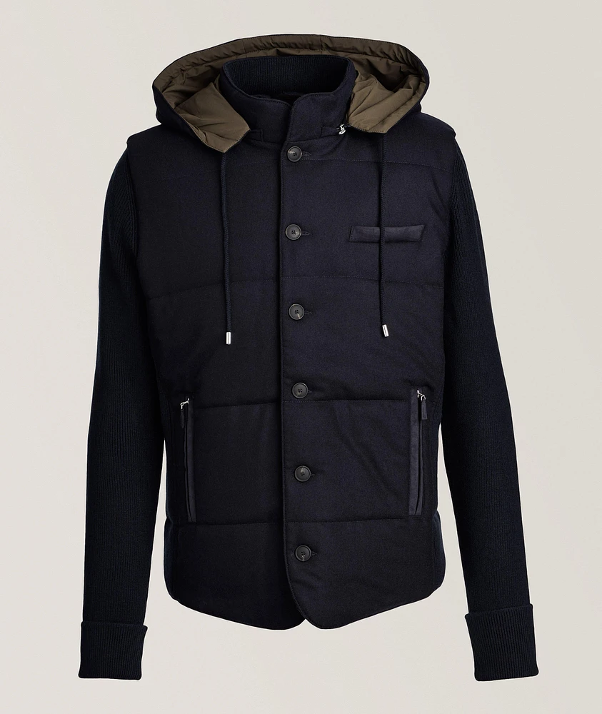 Super Geelong Wool & Flannel Cardigan