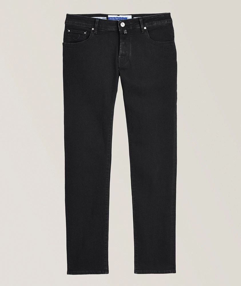 Nick Metal Logo Patch Slim Jeans