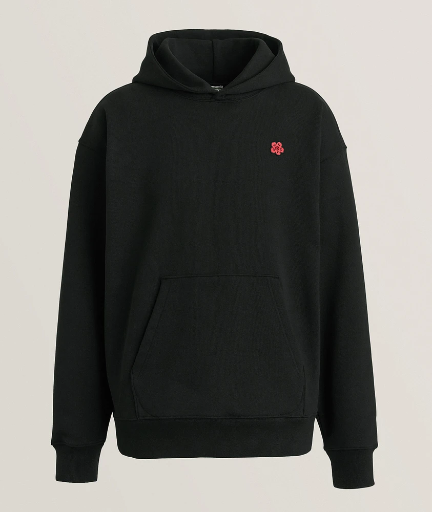 Large Boke Stretch-Cotton Hooded Sweater