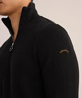 Wool-Blend Quarter-Zip Sweater