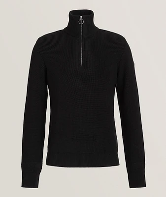 Wool-Blend Quarter-Zip Sweater