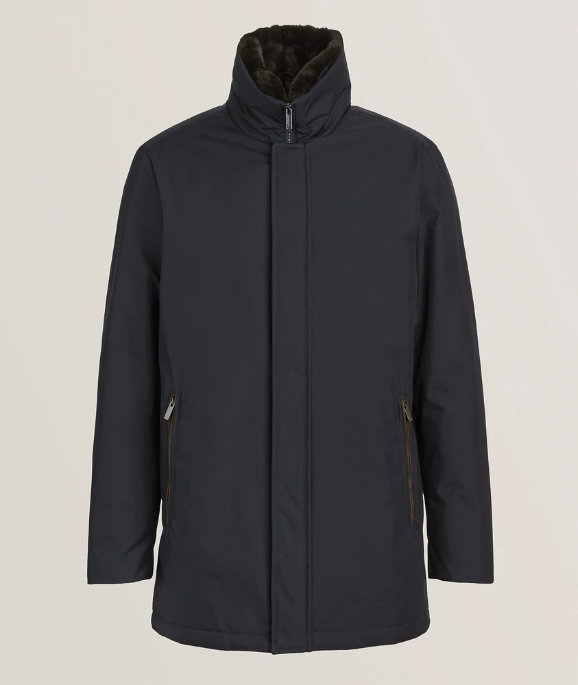 Padded Fur Trim Parka