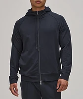 Stretch Cotton Blend Drawstring Hoody