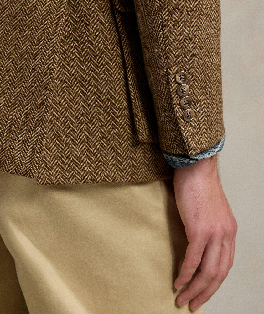 Herringbone Wool Sport Jacket