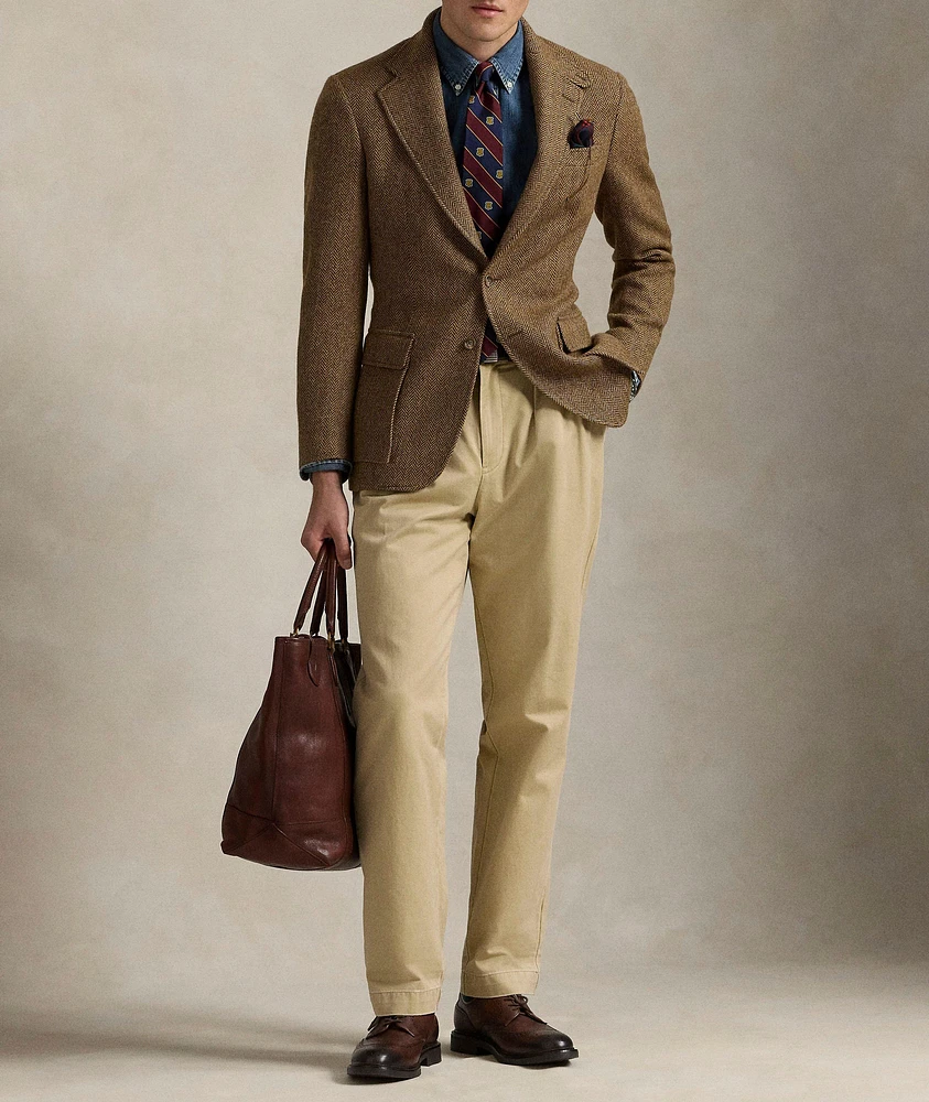 Herringbone Wool Sport Jacket