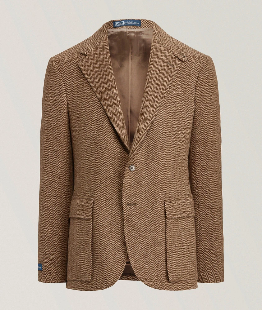 Herringbone Wool Sport Jacket
