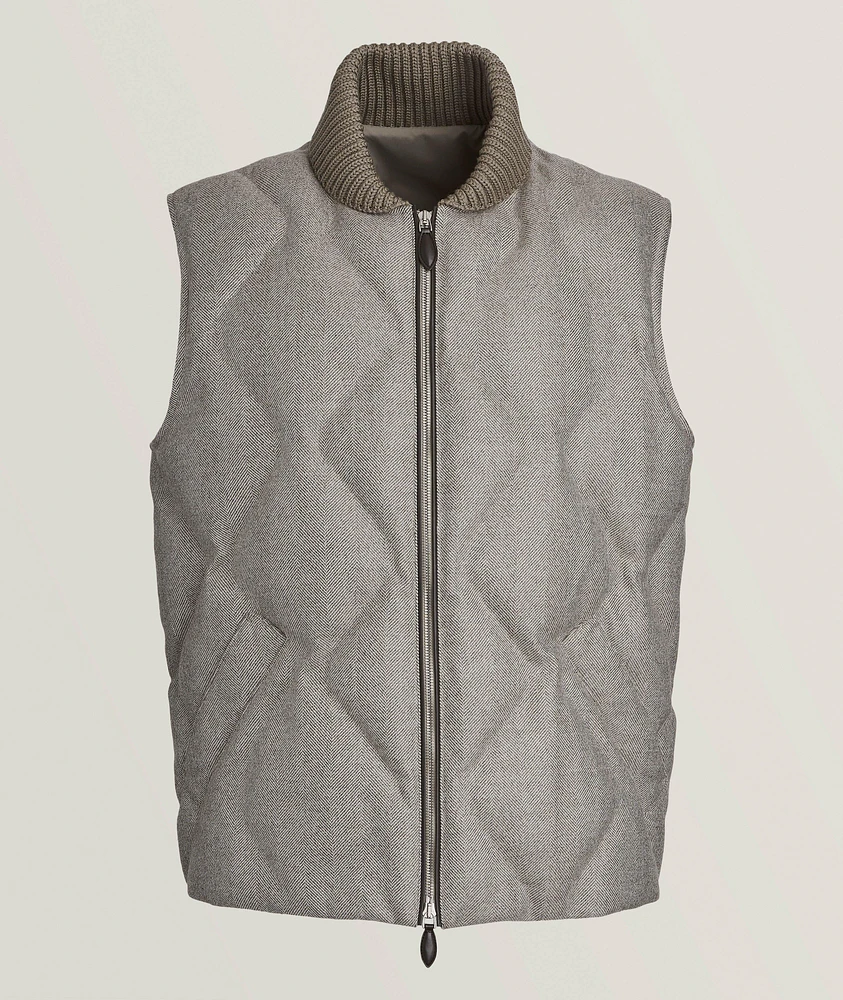 Herringbone Quilted Puffer Vest