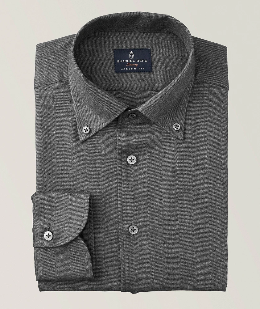 Bellagio Herringbone Flannel Shirt