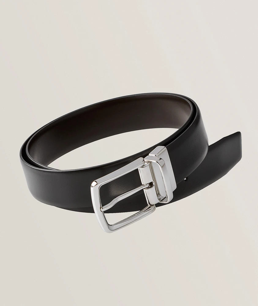 Reversible Smooth Calf Leather Belt