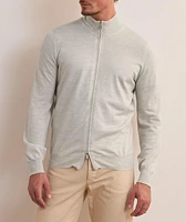 Wool-Cashmere Full-Zip Sweater
