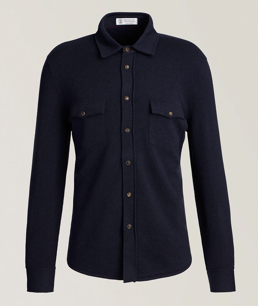 Western Wool-Cashmere-Silk Overshirt