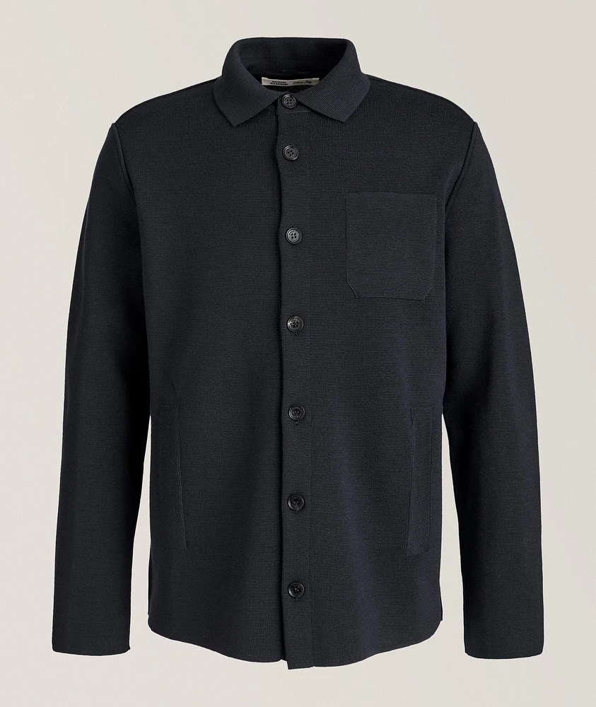 Virgin Wool Milano Stich Overshirt