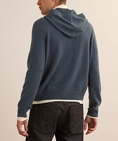 Full-Zip Cashmere Hooded Sweater