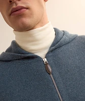 Full-Zip Cashmere Hooded Sweater
