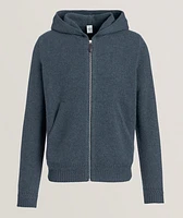 Full-Zip Cashmere Hooded Sweater