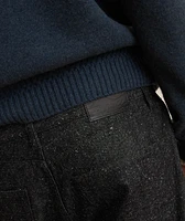 Straight-Fit Cotton-Silk Denim Jeans