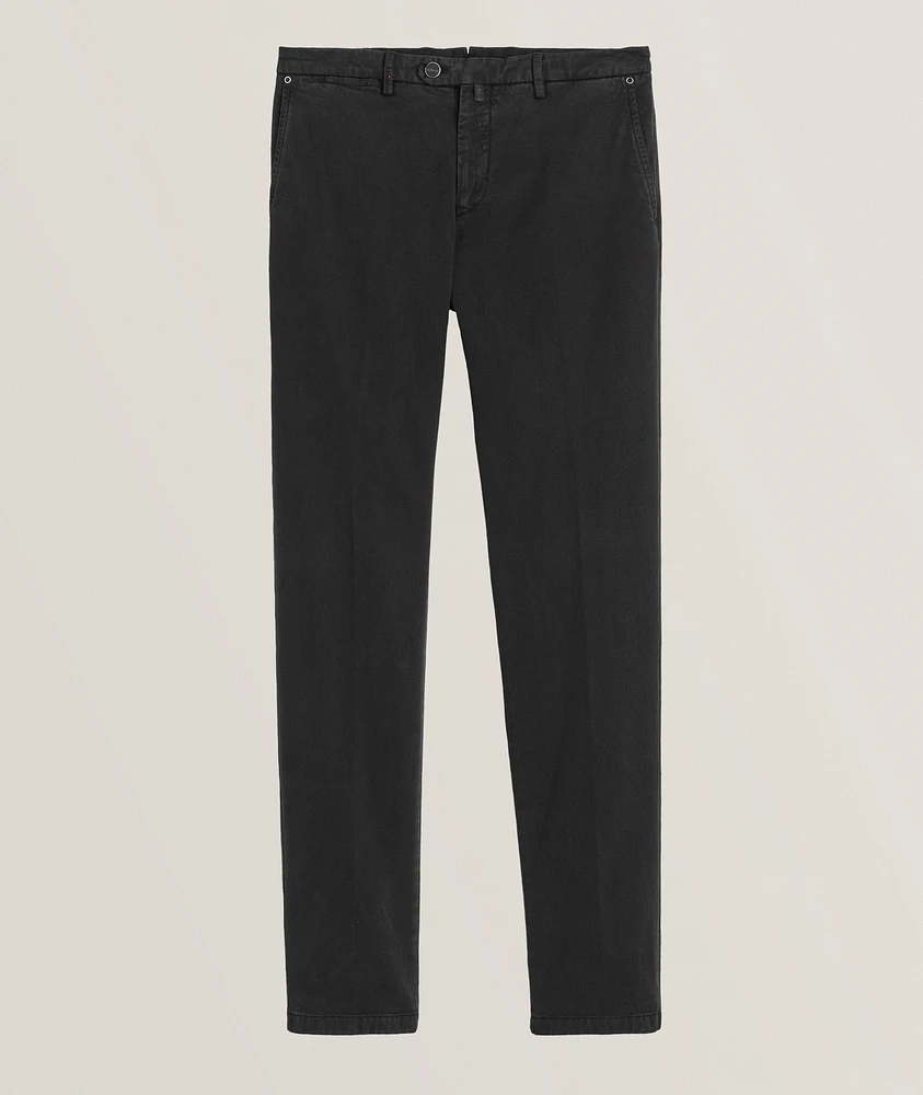Cotton-Blend Classic Sports Trousers