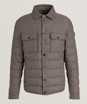 Houndstooth Down Shacket