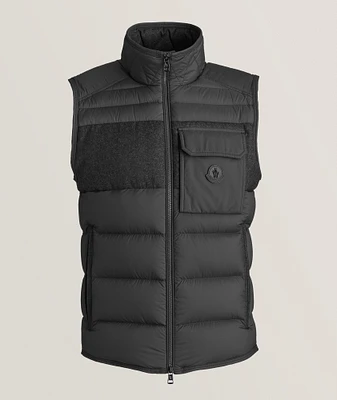 Mix Media Down Vest