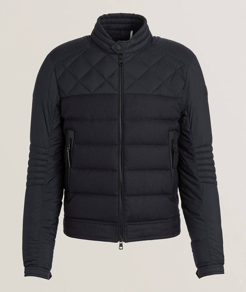 Teuna Giubbotto Short Down Biker Jacket