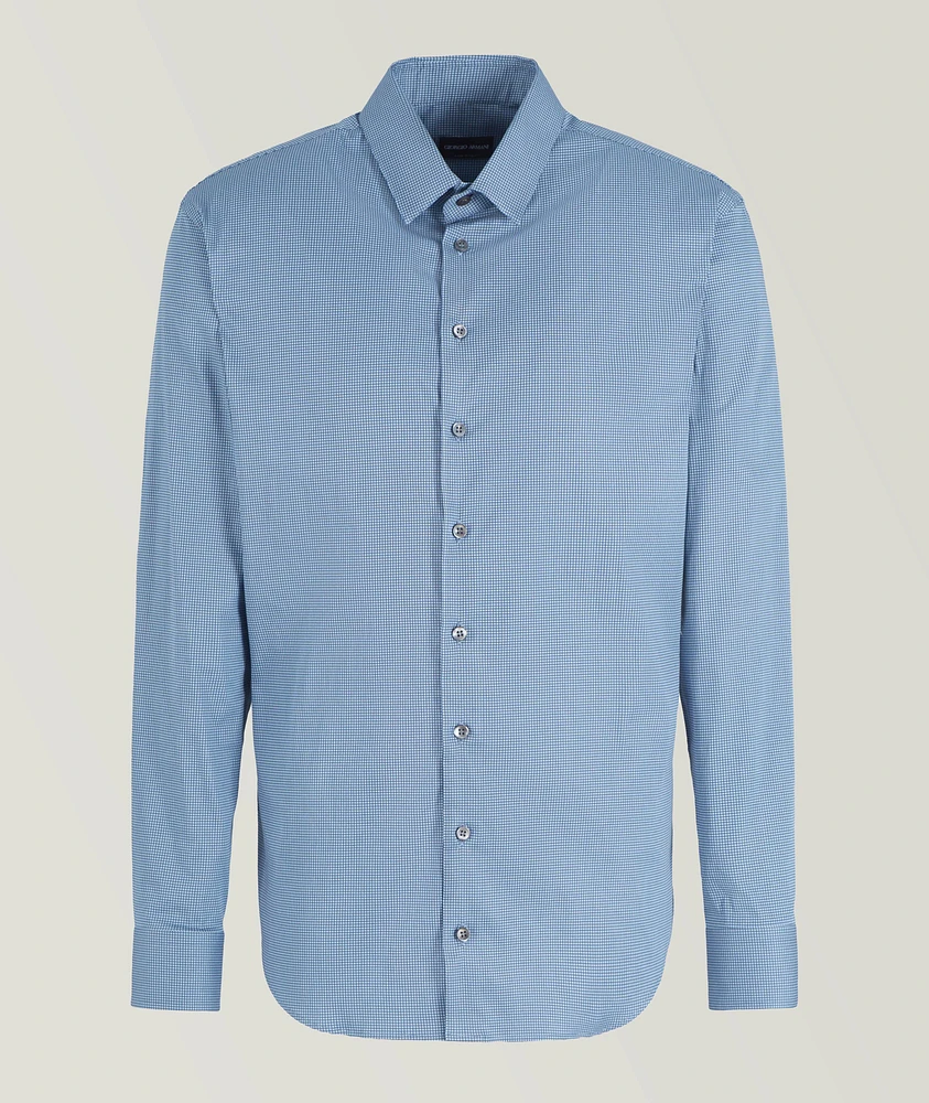 Micro-Print Dress Shirt