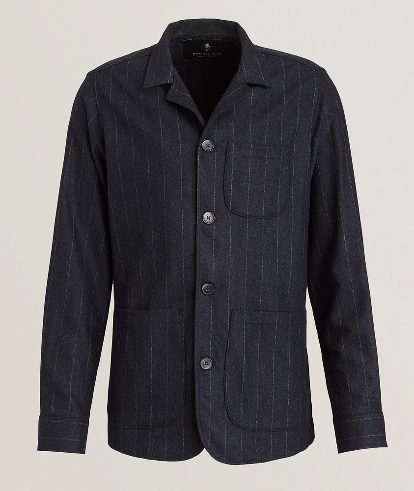 Stripe Wool Overshirt