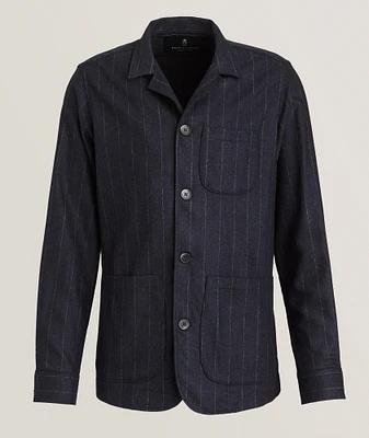 Stripe Wool Overshirt