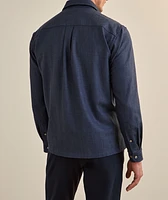 Virgin Wool & Silk-Blend Overshirt