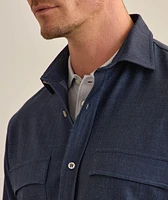 Virgin Wool & Silk-Blend Overshirt