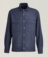 Virgin Wool & Silk-Blend Overshirt