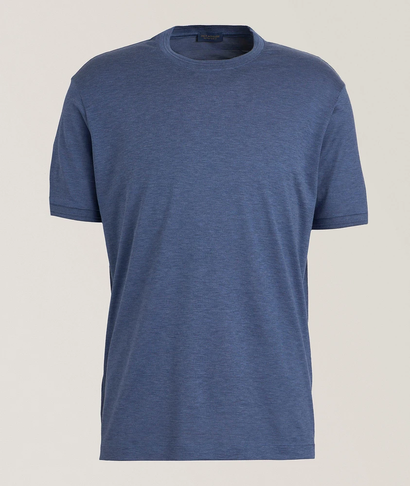 Cotton-Silk Crewneck T-Shirt