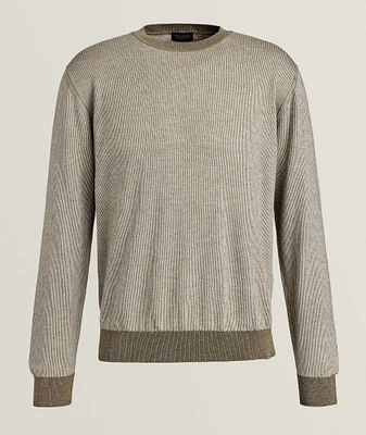 Striped Cotton-Cashmere Sweater